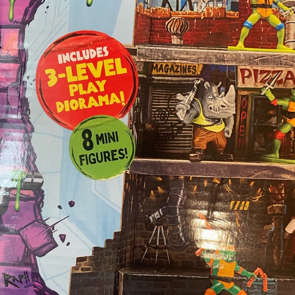 Teenage Mutant Ninja Turtles: Mutant Mayhem Mini Figure Battle Pack (8 figures) - Picture 6 of 6